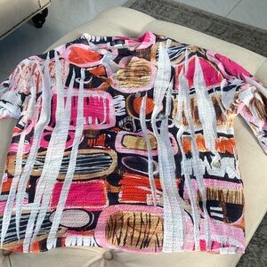 Colorful Abstract Patterned Top